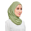 Kalsom Light Chiffon Scarf in Cactus Green